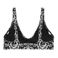 Queen's Beloved Bunny Padded Bikini Top features a stylish design in recycled fabric for a regal look by the poolside.