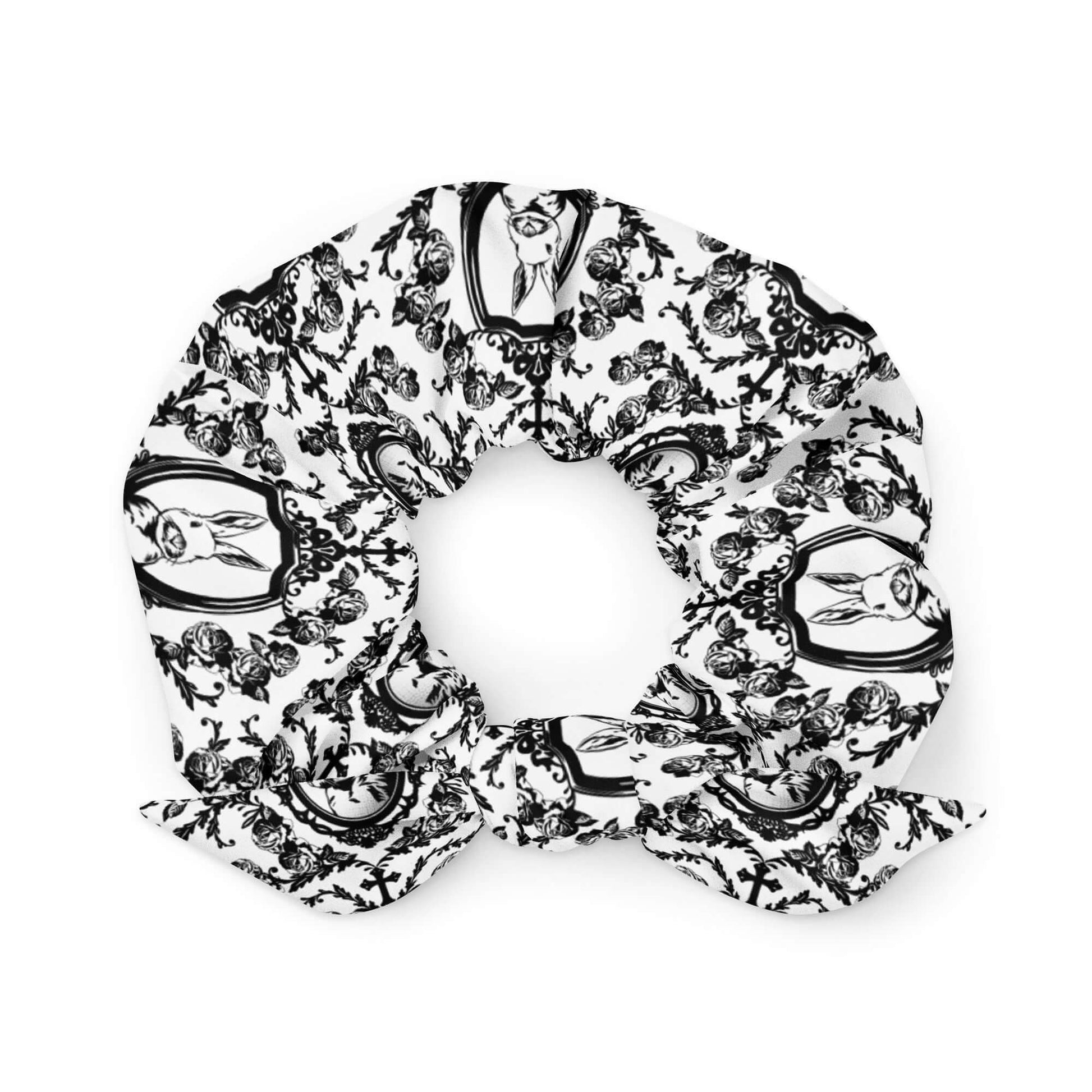 Stylish Queen's Beloved Bunny Scrunchie features elegant design, perfect for keeping your hair chic and secure.