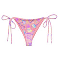 Bright and playful, the Glitter Gains String Bikini Bottom offers a comfy fit for sunbathing in style this summer.