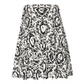 Elegant Queen's Beloved Bunny Skater Skirt featuring a unique floral and bunny design, perfect for stylish outings.