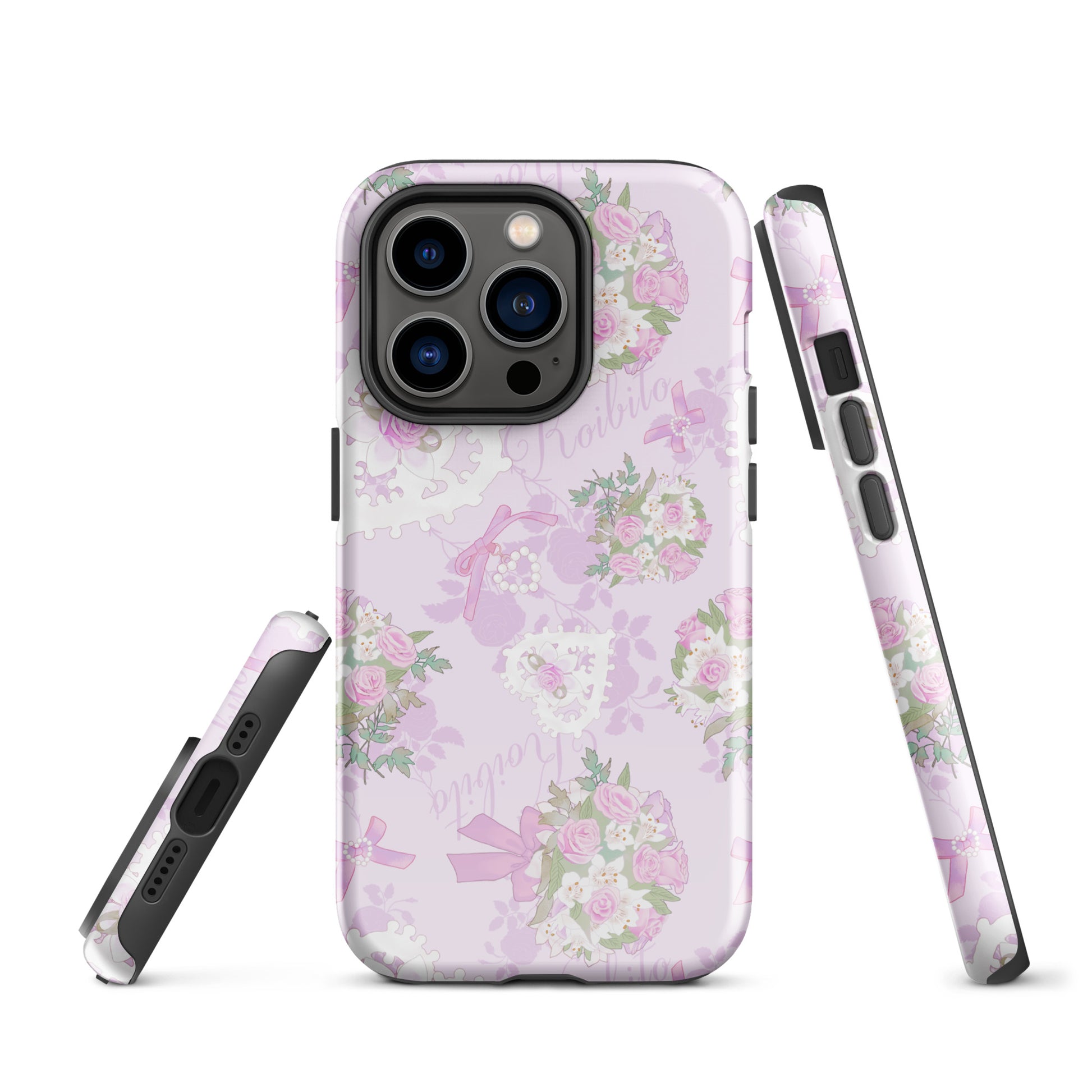 Stylish Anniversary iPhone® Tough Case featuring floral design for ultimate protection and fashion. Perfect for everyday use!