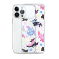 Colorful Axolotl iPhone® Clear Case featuring a solid back and flexible sides for ultimate protection and style.