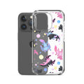 Stylish Axolotl iPhone® Clear Case showcasing vibrant designs, offering protection from scratches and dirt.