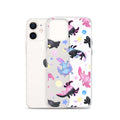 Colorful Axolotl iPhone® Clear Case featuring a protective design against scratches and dirt, perfect for your device.