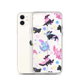 Vibrant Axolotl iPhone® Clear Case offers stylish protection with flexible sides and precise port openings.
