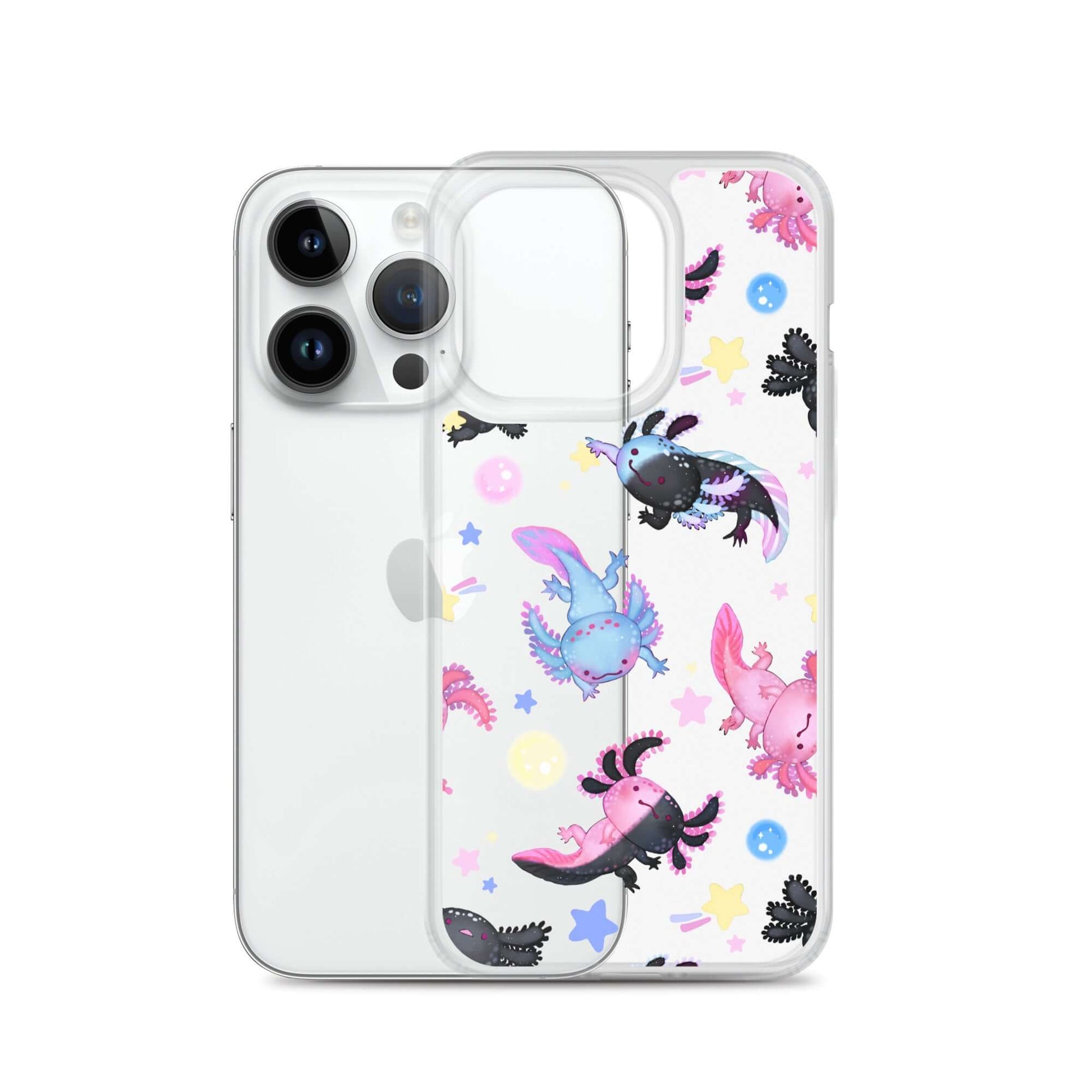 Protect your phone stylishly with the Axolotl iPhone® Clear Case, featuring flexible sides and a solid back design.