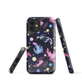 Colorful Axolotl iPhone® Tough Case featuring a durable design for stylish phone protection and impact absorption.