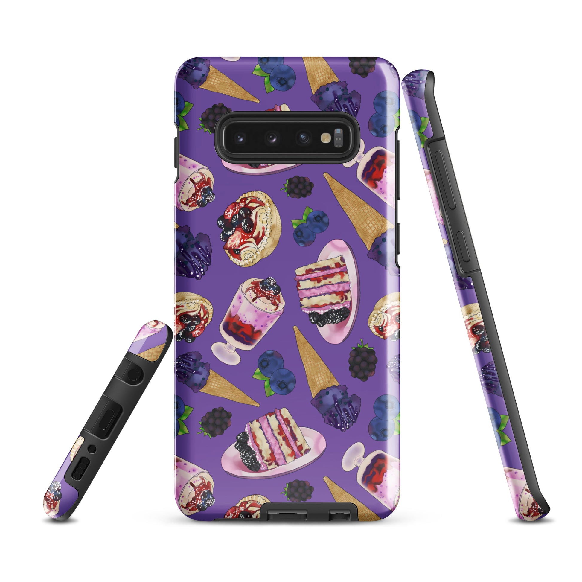 Colorful Berry Samsung® Tough Case showcases a fun design, offering sleek protection for your Galaxy S10 Plus.