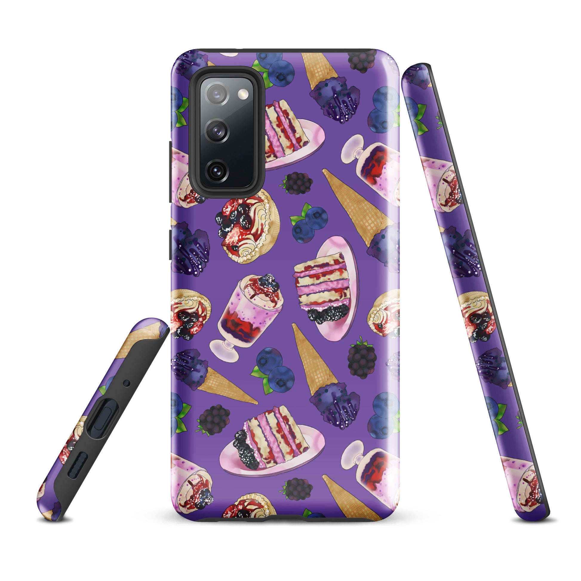 Berry Samsung® Tough Case features a colorful dessert design, ensuring style and protection for your phone.