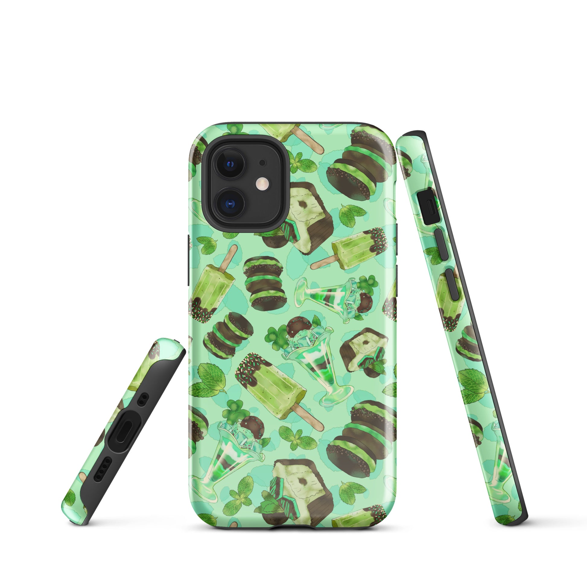 Choco Mint iPhone® Tough Case offers stylish protection with a durable, dual-layer design for maximum safety.