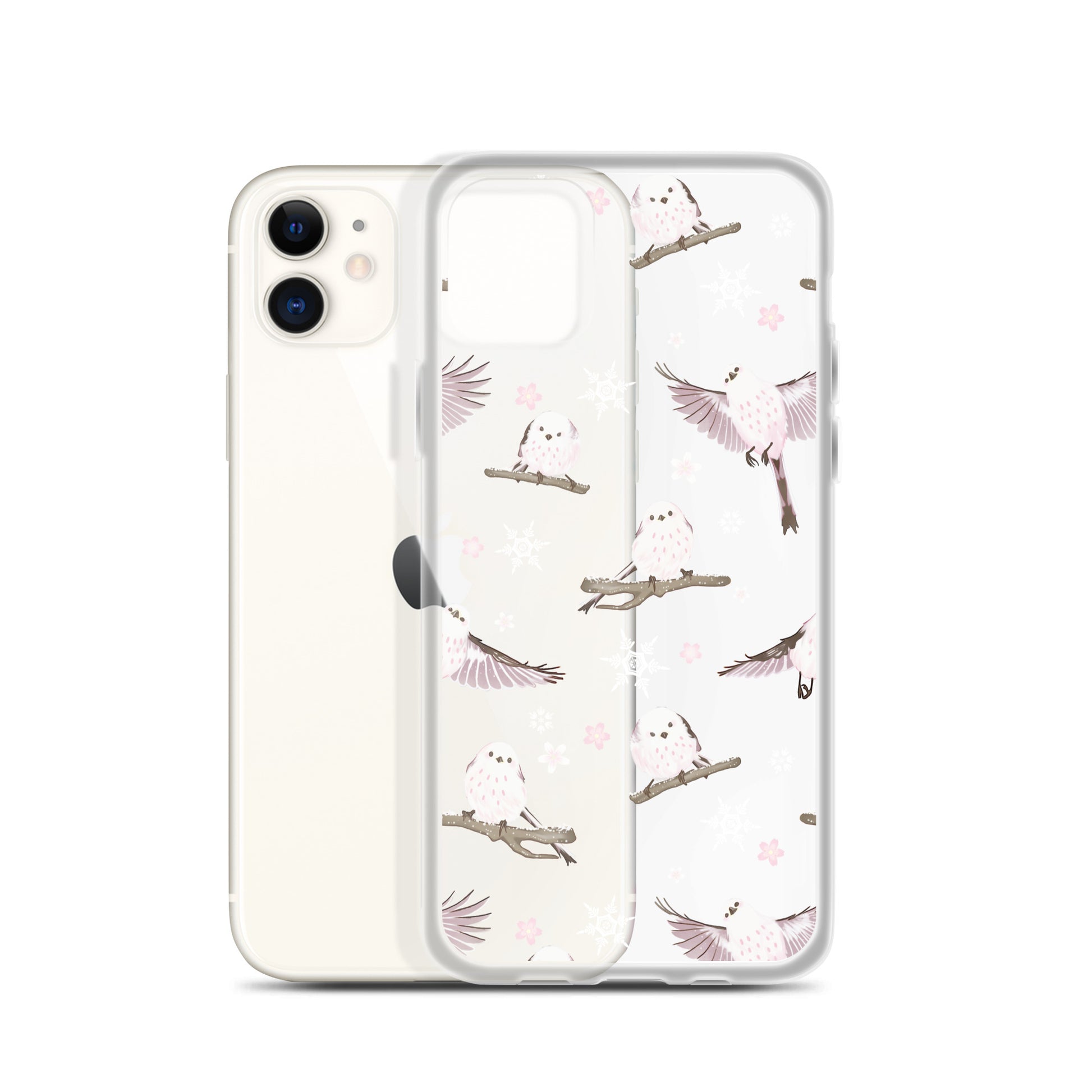 Stylish Snow Bird iPhone® Clear Case offers protection from scratches and dirt with a flexible design and precise openings.
