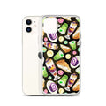 Bright and colorful Filipino Dessert iPhone® Clear Case features ube rolls and halo-halo, perfect for sweet tooth lovers!