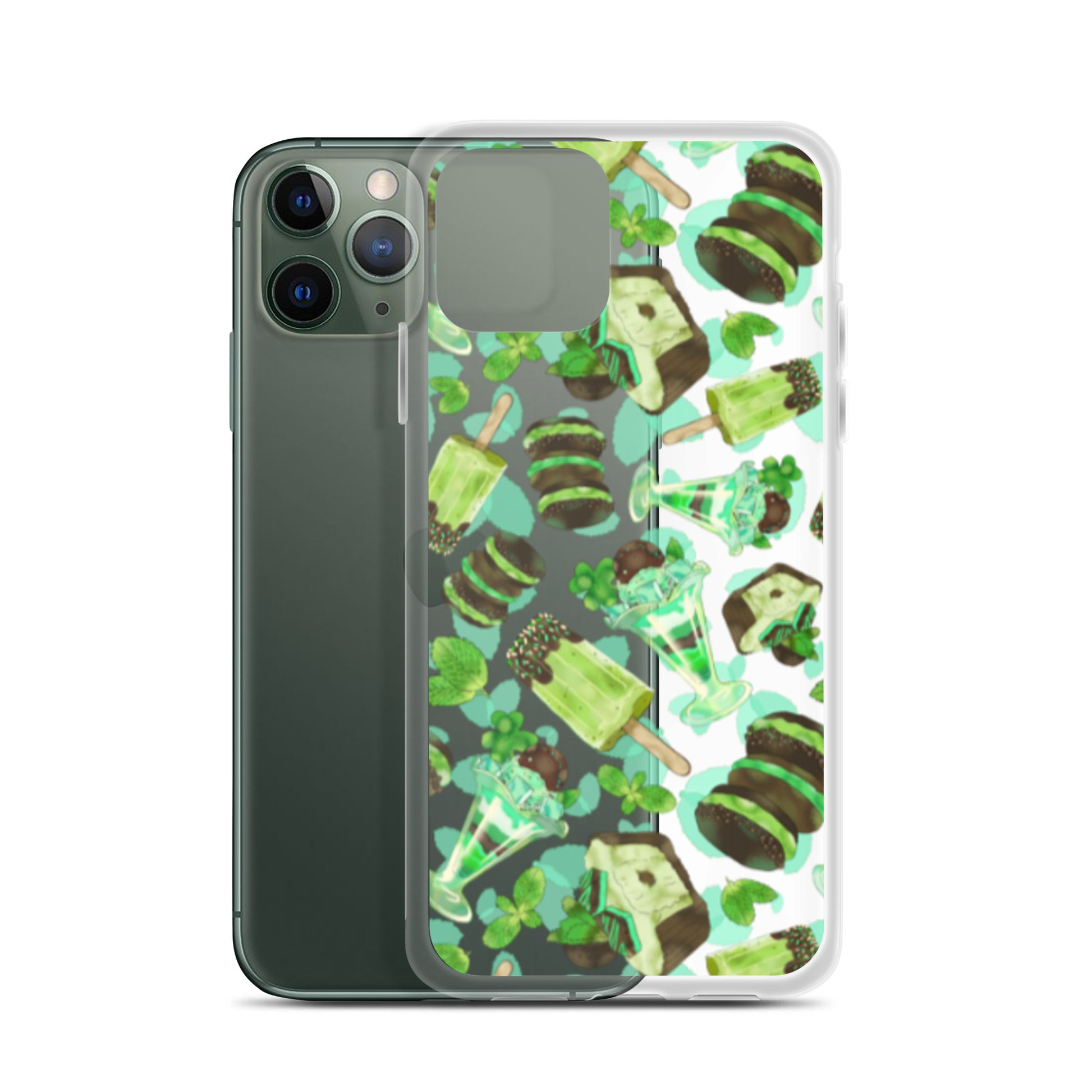 Choco Mint iPhone® Clear Case offers sleek protection from scratches, with a stylish design and easy access to ports.
