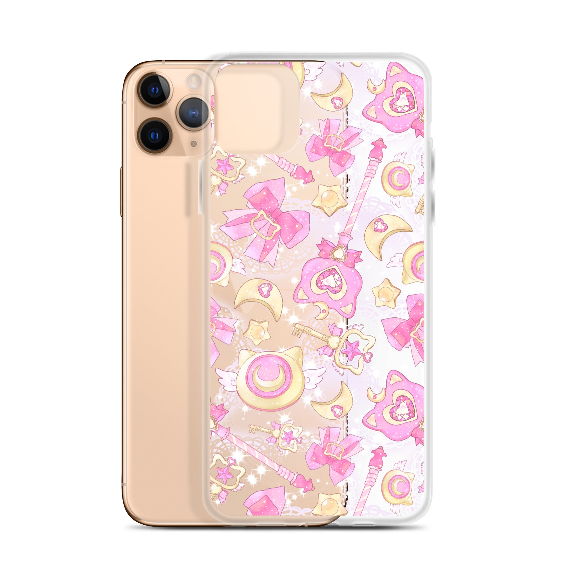 Protect your phone with the Magical Girl iPhone® Clear Case featuring vibrant, whimsical designs for magical vibes.