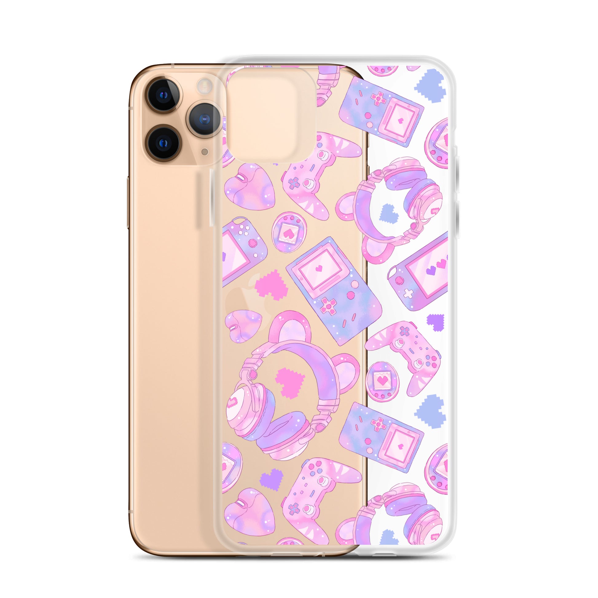 Protect your iPhone® stylishly with the Gamer Girl iPhone® Clear Case, showcasing fun gaming designs.