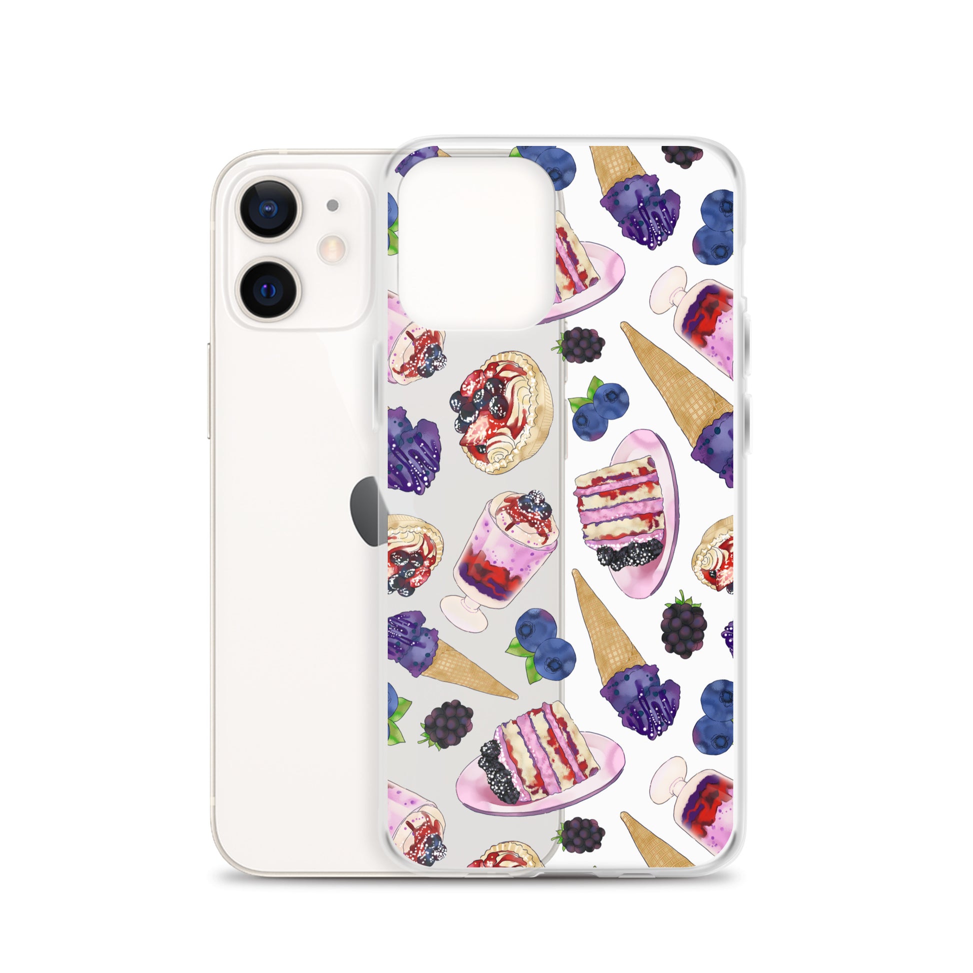 Sleek Berry iPhone® Clear Case offers protection against scratches and dirt with a flexible, see-through design.