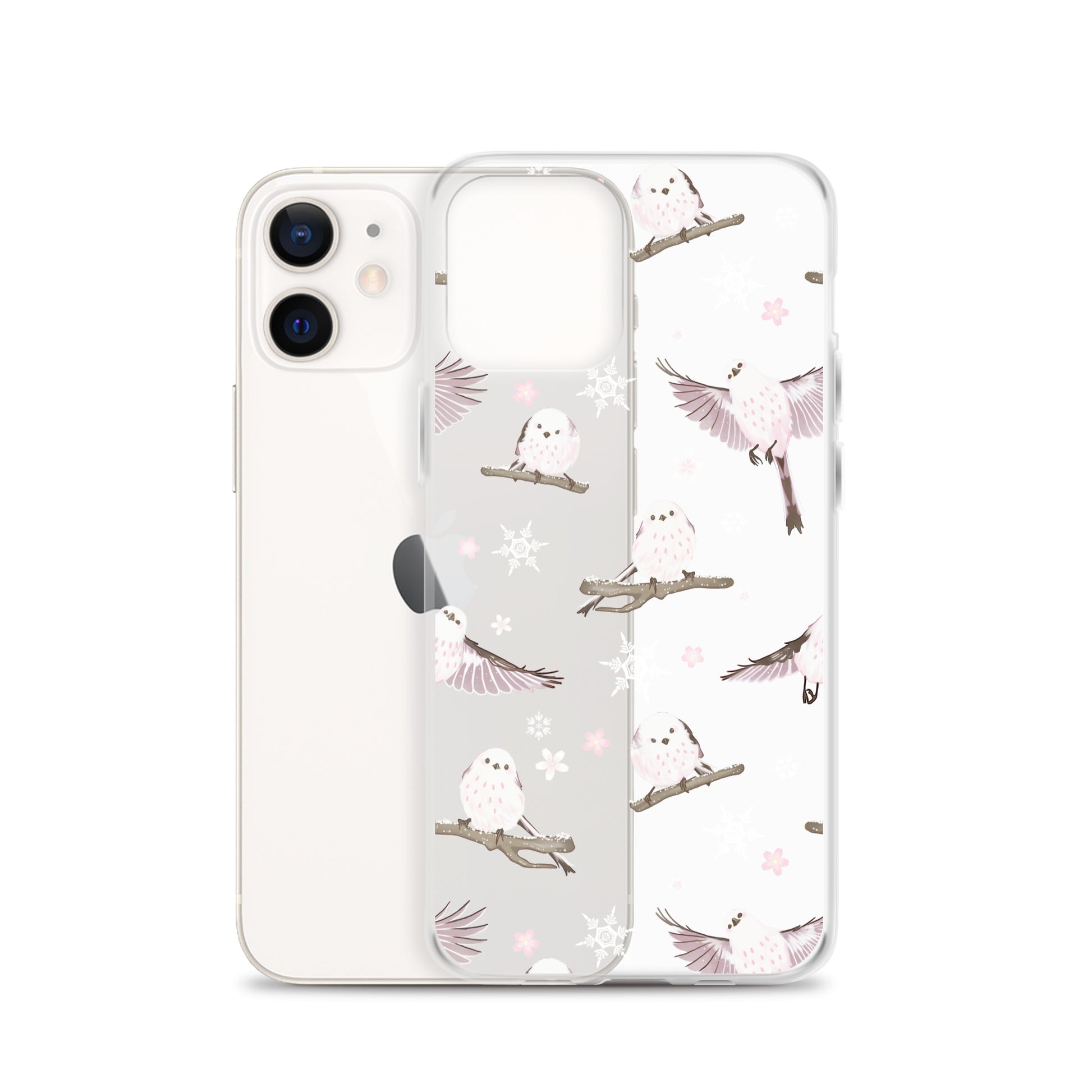 Sleek Snow Bird iPhone® Clear Case offers protection against scratches and dust with a flexible design for easy access.