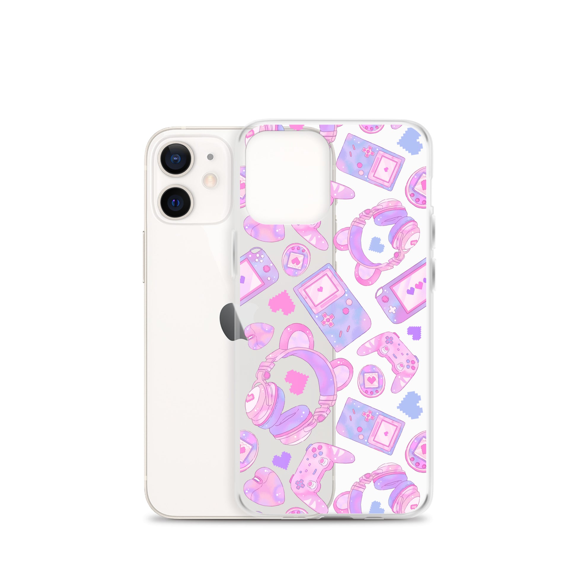 Gamer Girl iPhone® Clear Case features a stylish design, protecting your device from scratches and dirt.