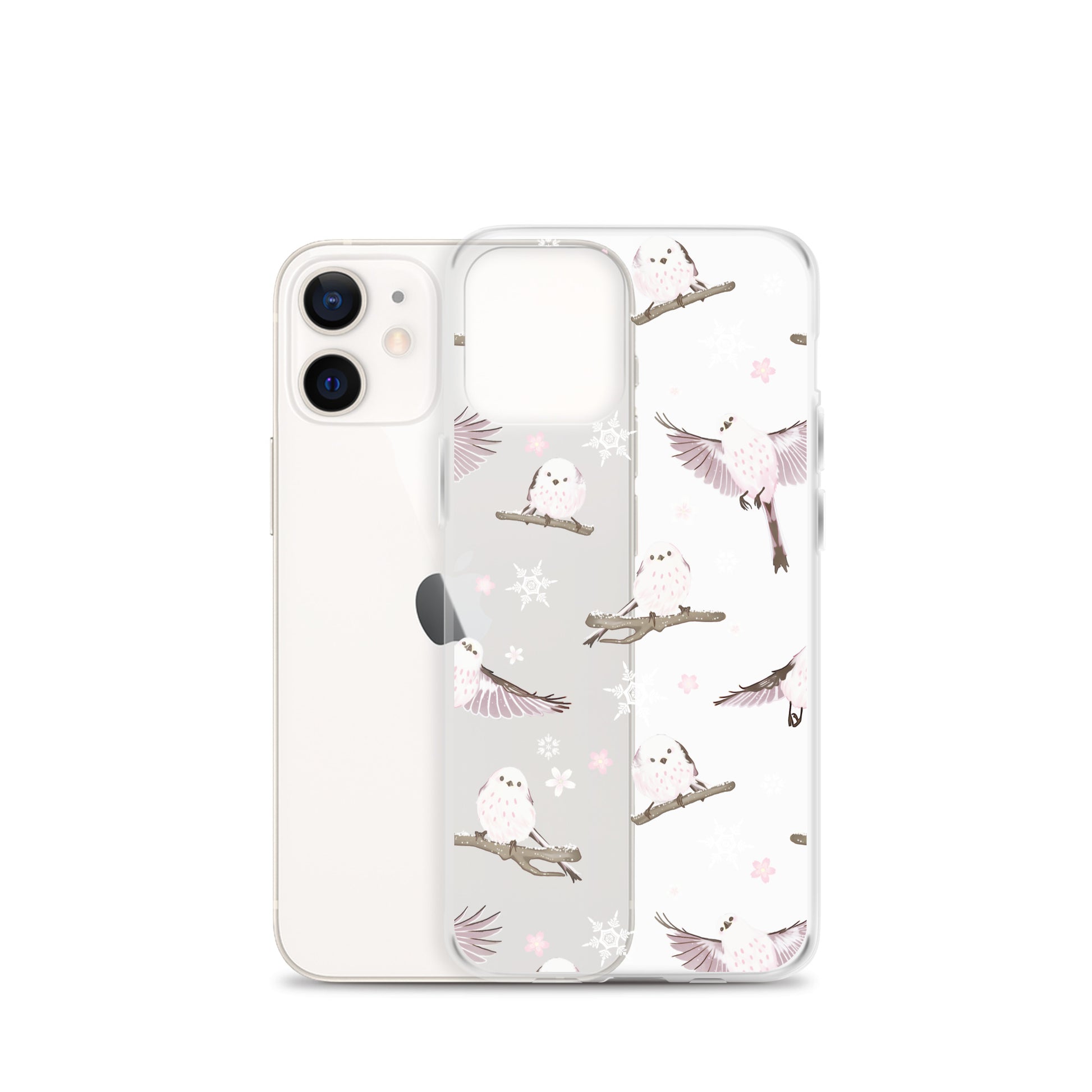 Protect your phone stylishly with the Snow Bird iPhone® Clear Case, featuring a sleek design and flexible sides.