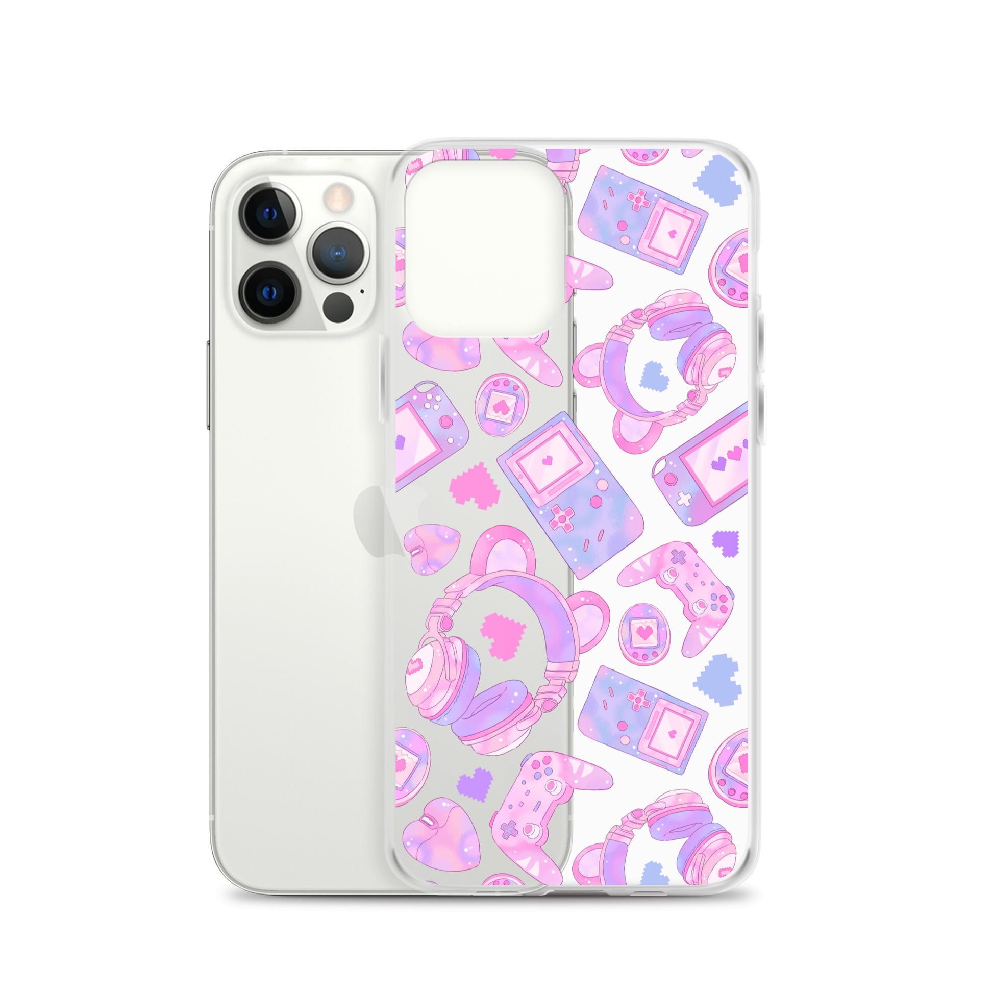 Gamer Girl iPhone® Clear Case features a stylish design, offering protection from scratches and dirt. Perfect for gamers!