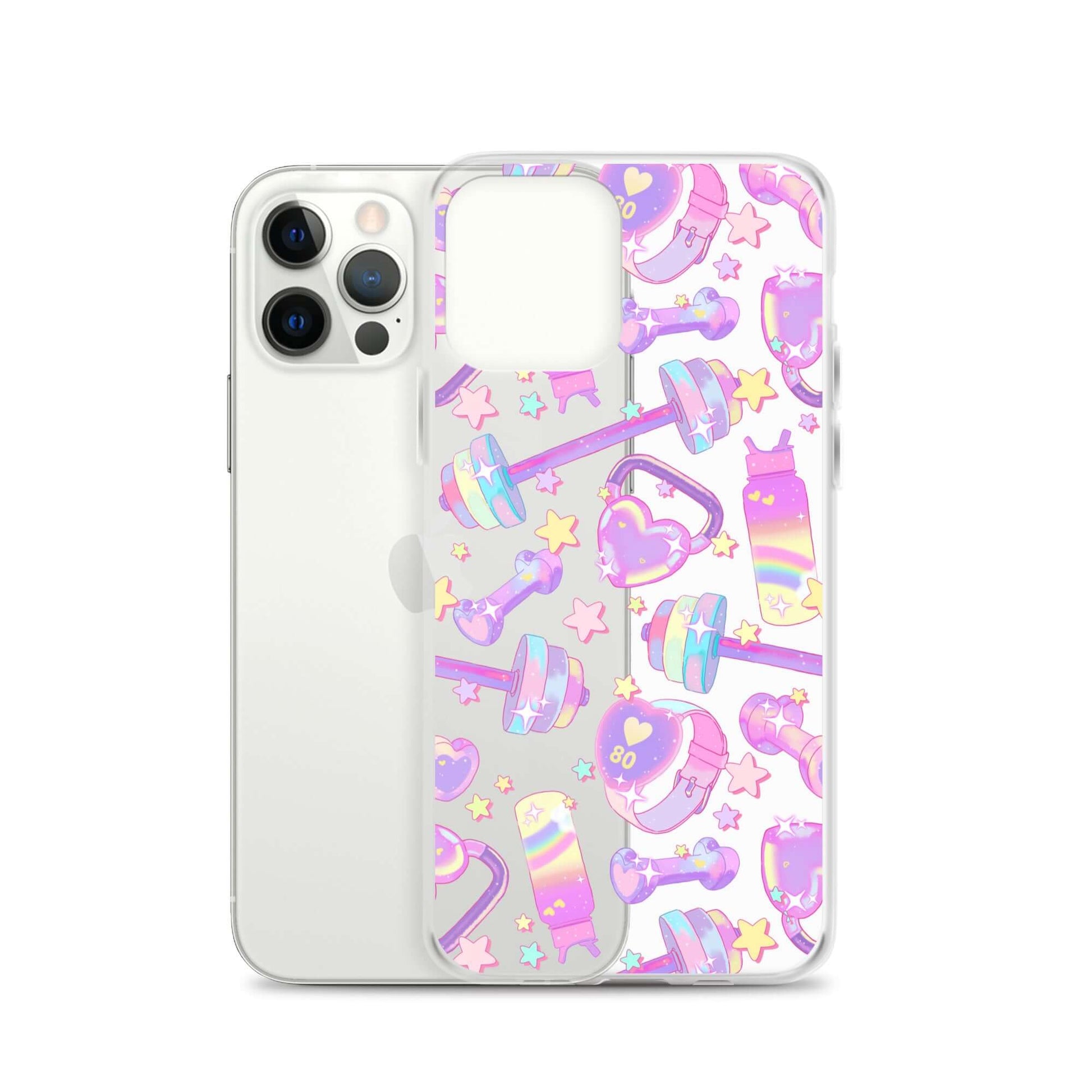 Sleek Glitter Gains iPhone® Clear Case offers stylish protection from scratches and dust with a flexible design.