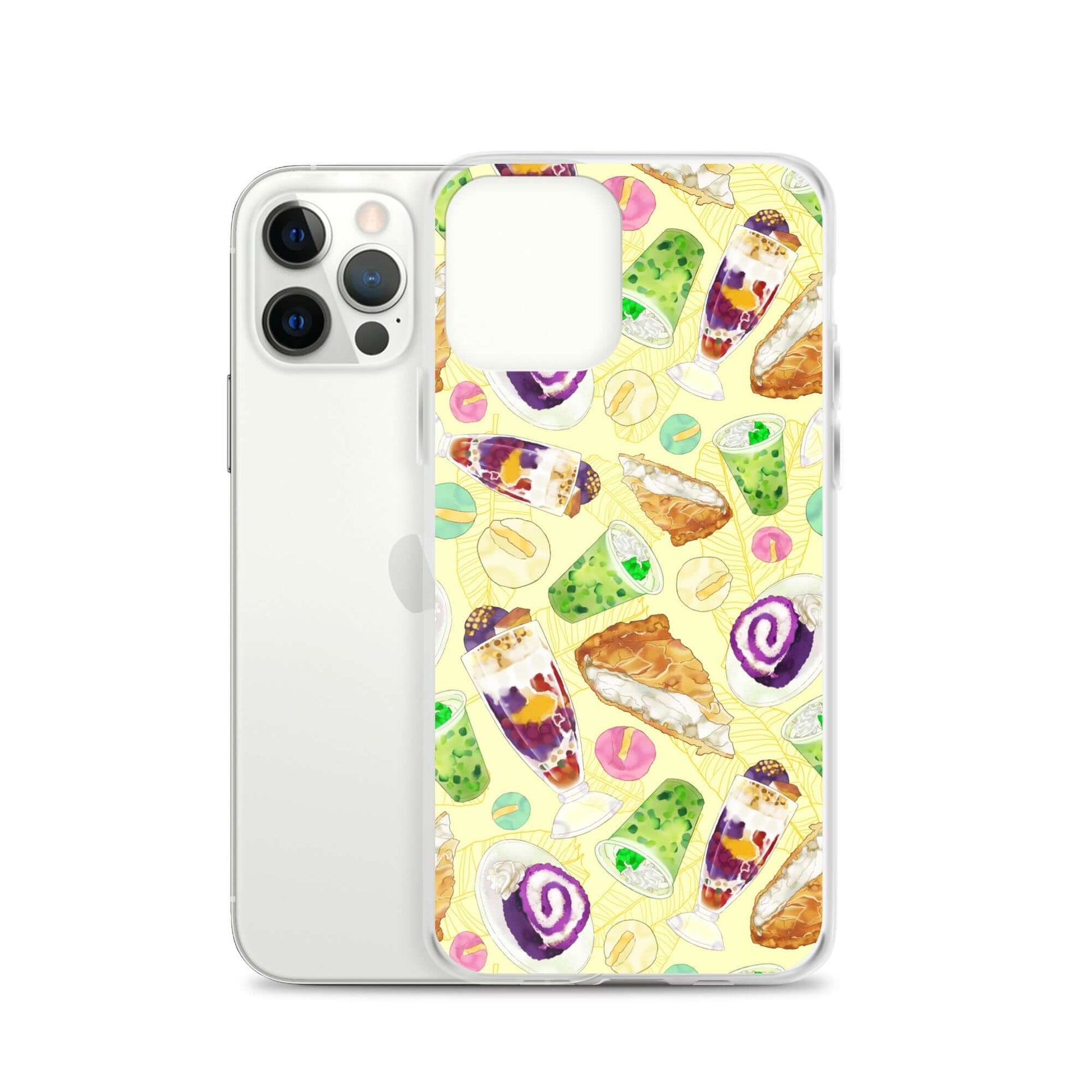 Showcase your love for sweets with the Filipino Dessert iPhone® Clear Case, featuring vibrant ube rolls and halo-halo.
