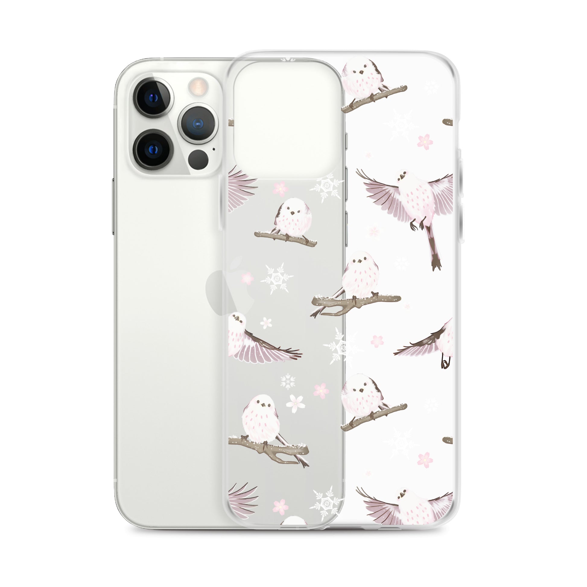 Sleek Snow Bird iPhone® Clear Case offers protection against scratches and dirt with a flexible design for easy use.