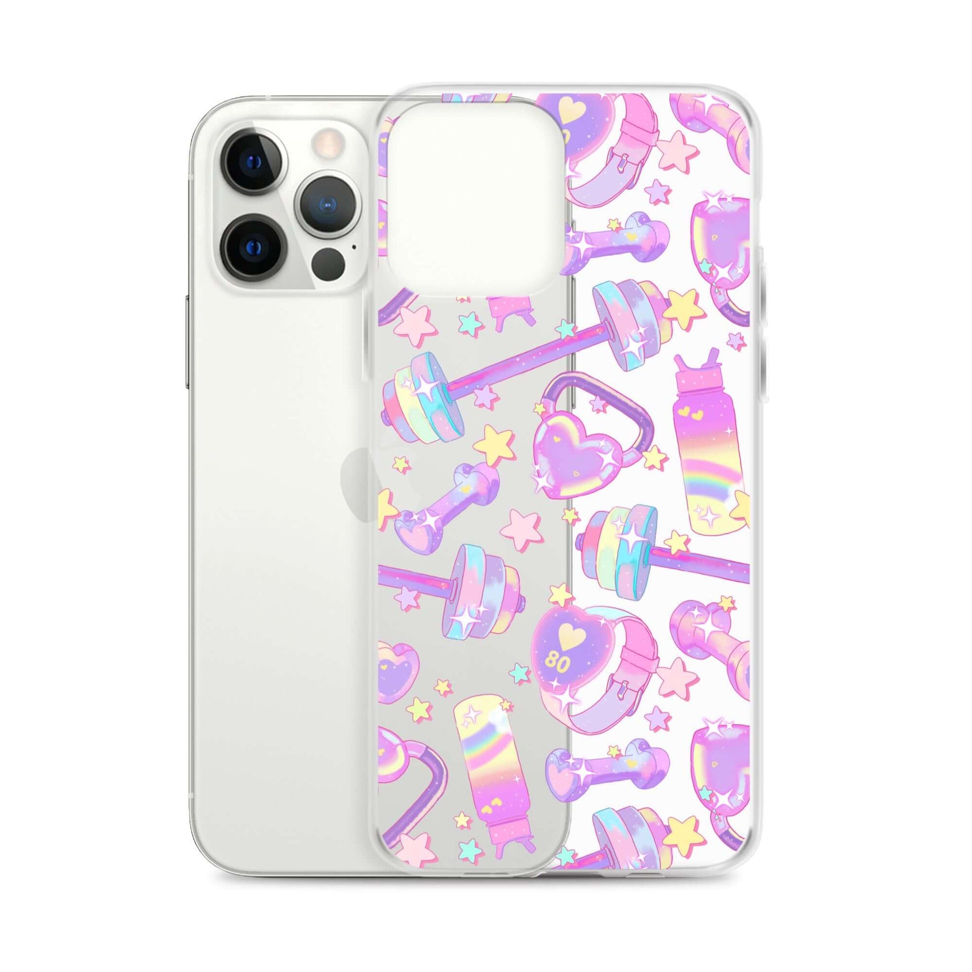 Protect your phone with the stylish Glitter Gains iPhone® Clear Case, featuring a flexible design and vibrant patterns.