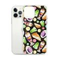 Filipino Dessert iPhone® Clear Case features vibrant ube rolls and halo-halo, perfect for sweet treat lovers.