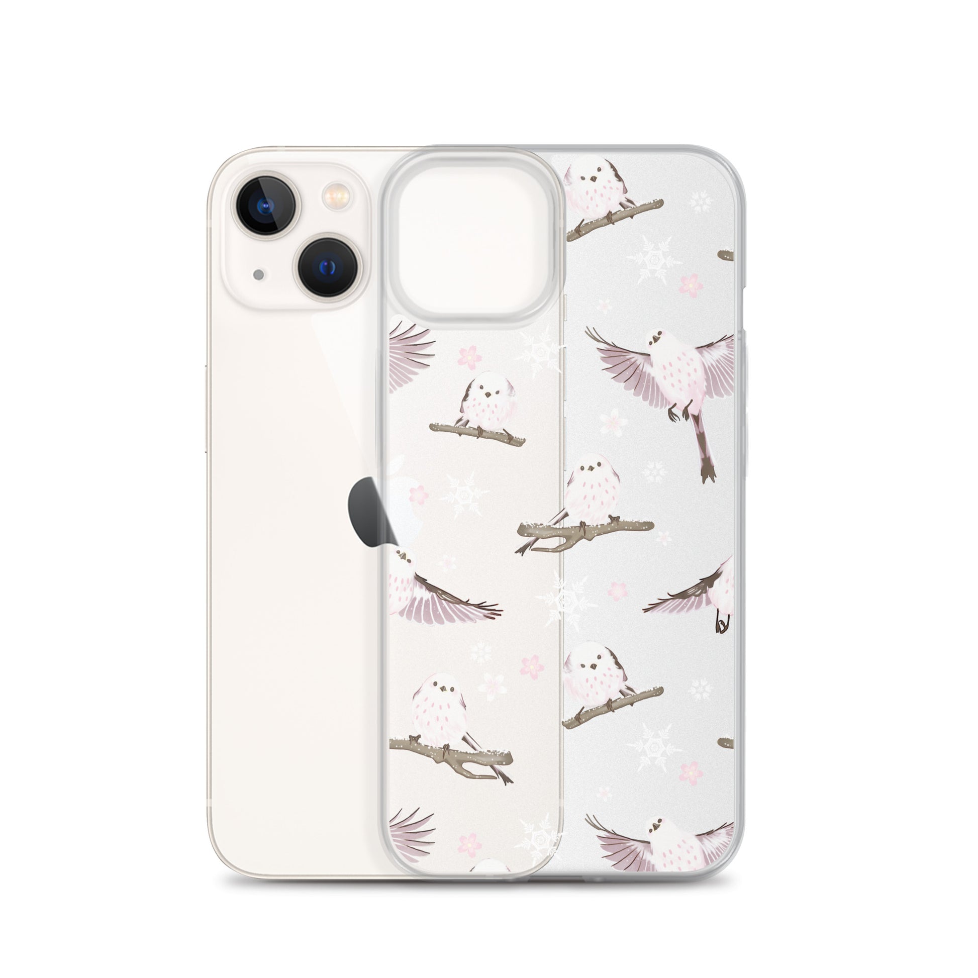Sleek Snow Bird iPhone® Clear Case offers stylish protection against scratches and dirt with precise port openings.