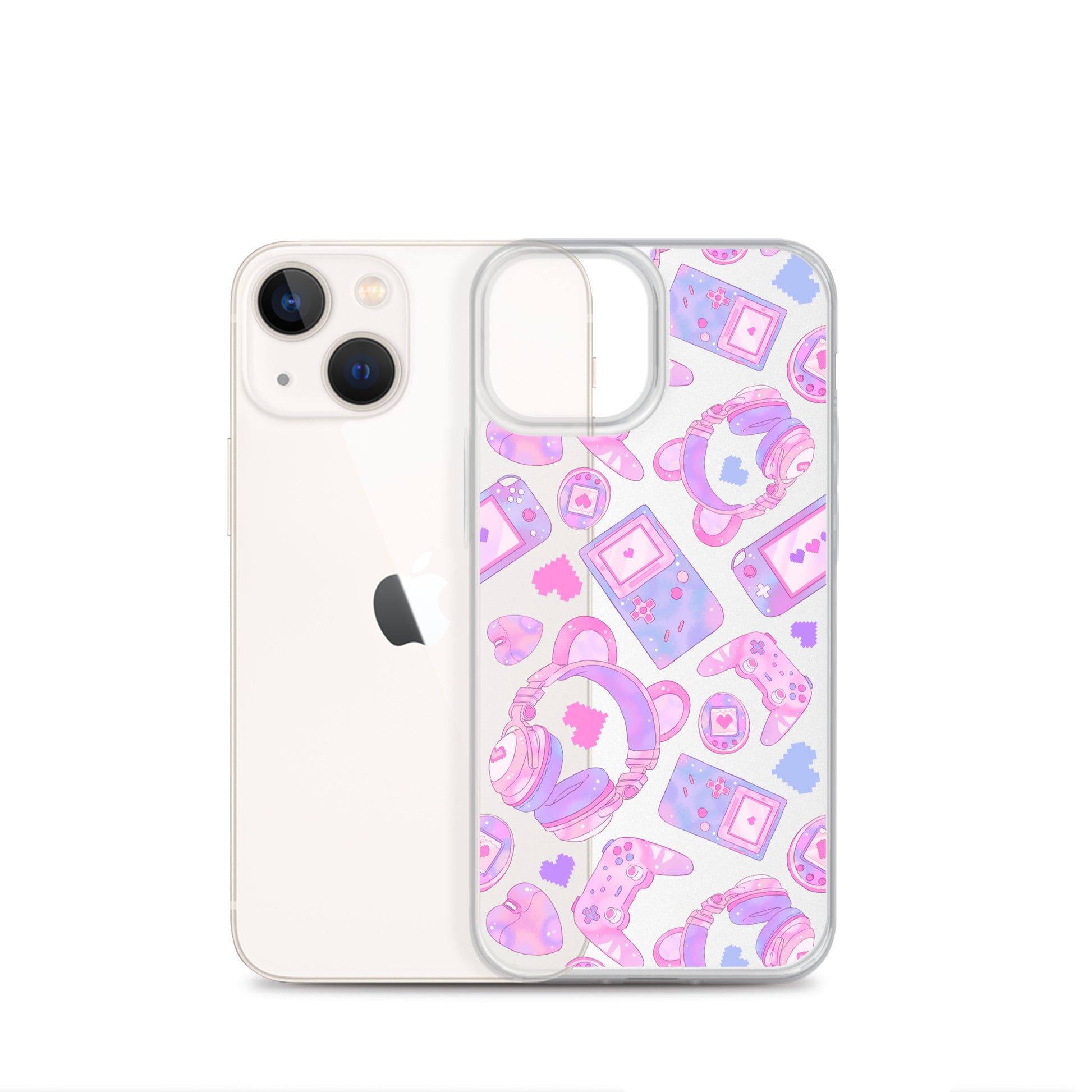 Gamer Girl iPhone® Clear Case featuring a stylish design, protecting your phone from scratches and dirt effortlessly.