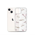 Stylish Snow Bird iPhone® Clear Case with flexible sides and solid back, perfect for protection and easy access.