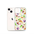 Showcase your love for sweets with the Filipino Dessert iPhone® Clear Case featuring ube rolls and halo-halo treats.