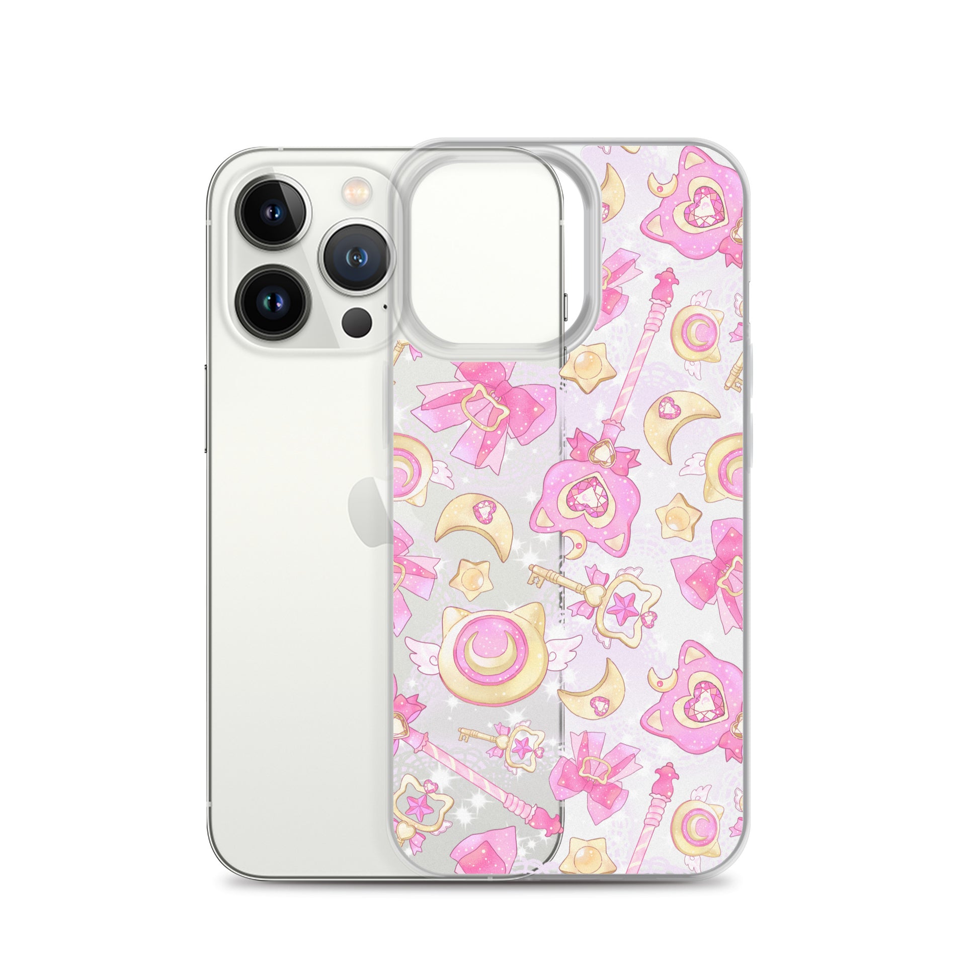 Protect your phone in style with the Magical Girl iPhone® Clear Case, featuring a charming magical girl design.
