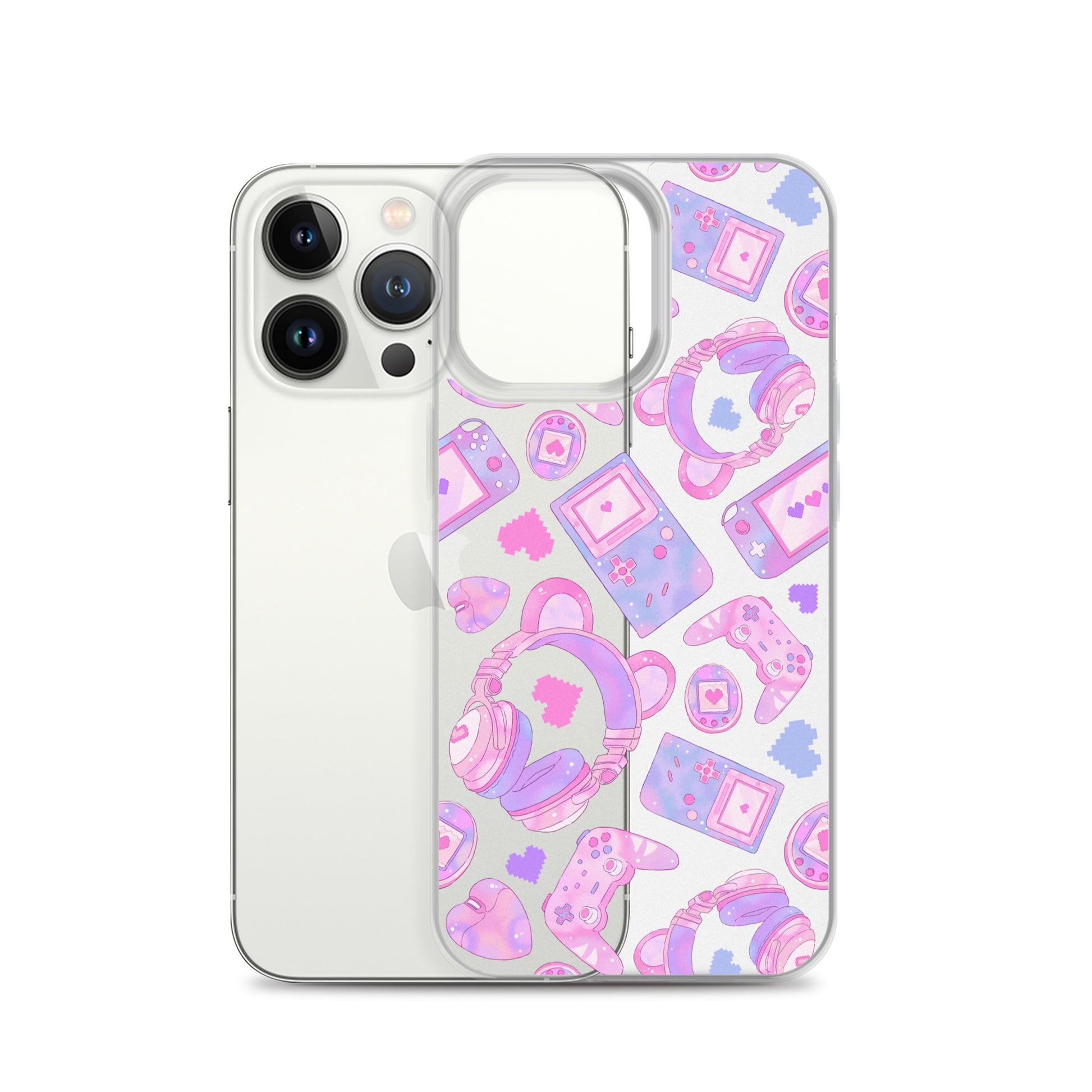 Gamer Girl iPhone® Clear Case features a stylish design, offering protection against scratches and dirt while ensuring easy access.