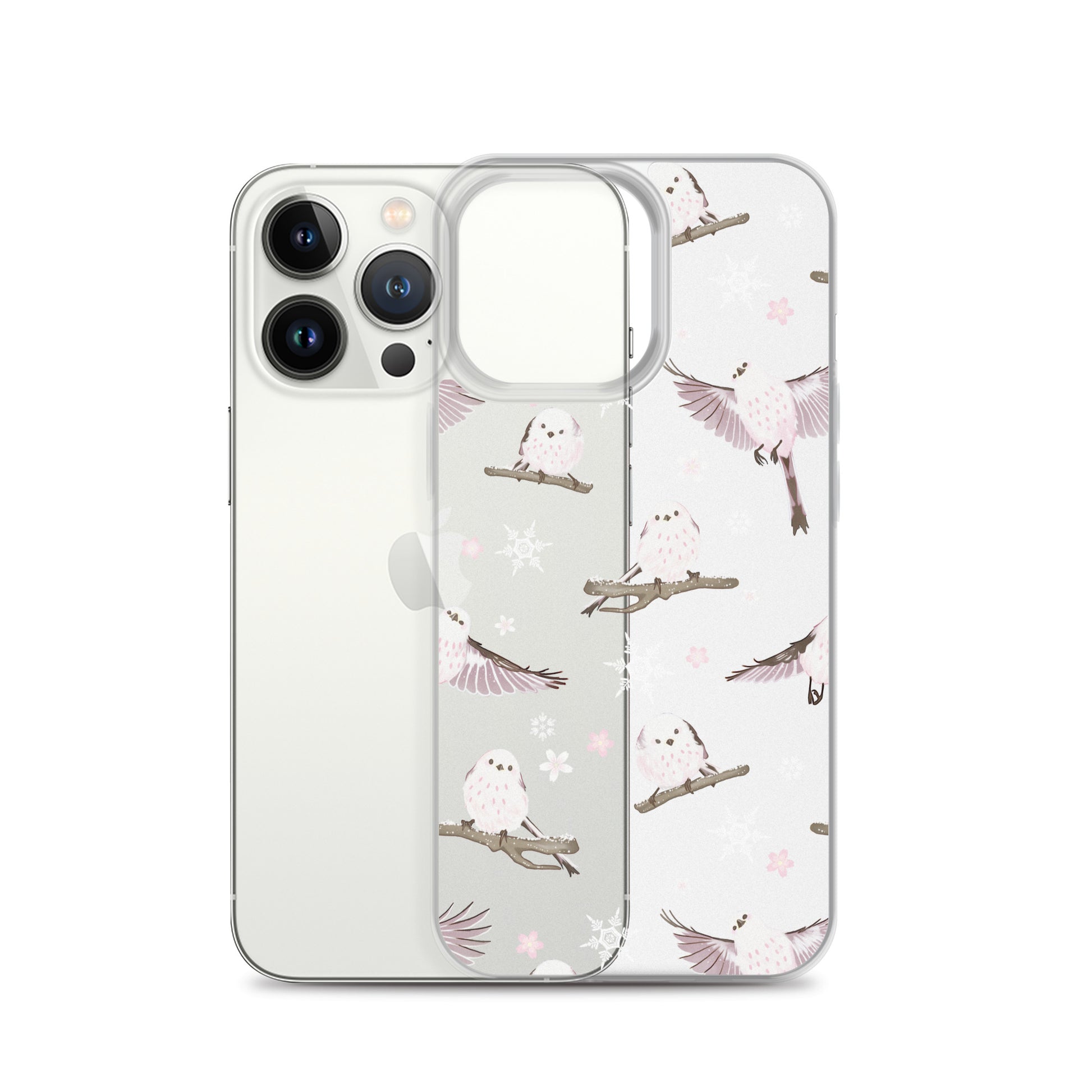 Protect your phone stylishly with the Snow Bird iPhone® Clear Case, featuring a sleek design and durable materials.