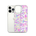 Stylish Glitter Gains iPhone® Clear Case with vibrant design, offering protection against scratches and dirt.