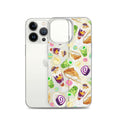 Showcase your love for sweets with the Filipino Dessert iPhone® Clear Case featuring colorful ube rolls and halo-halo.