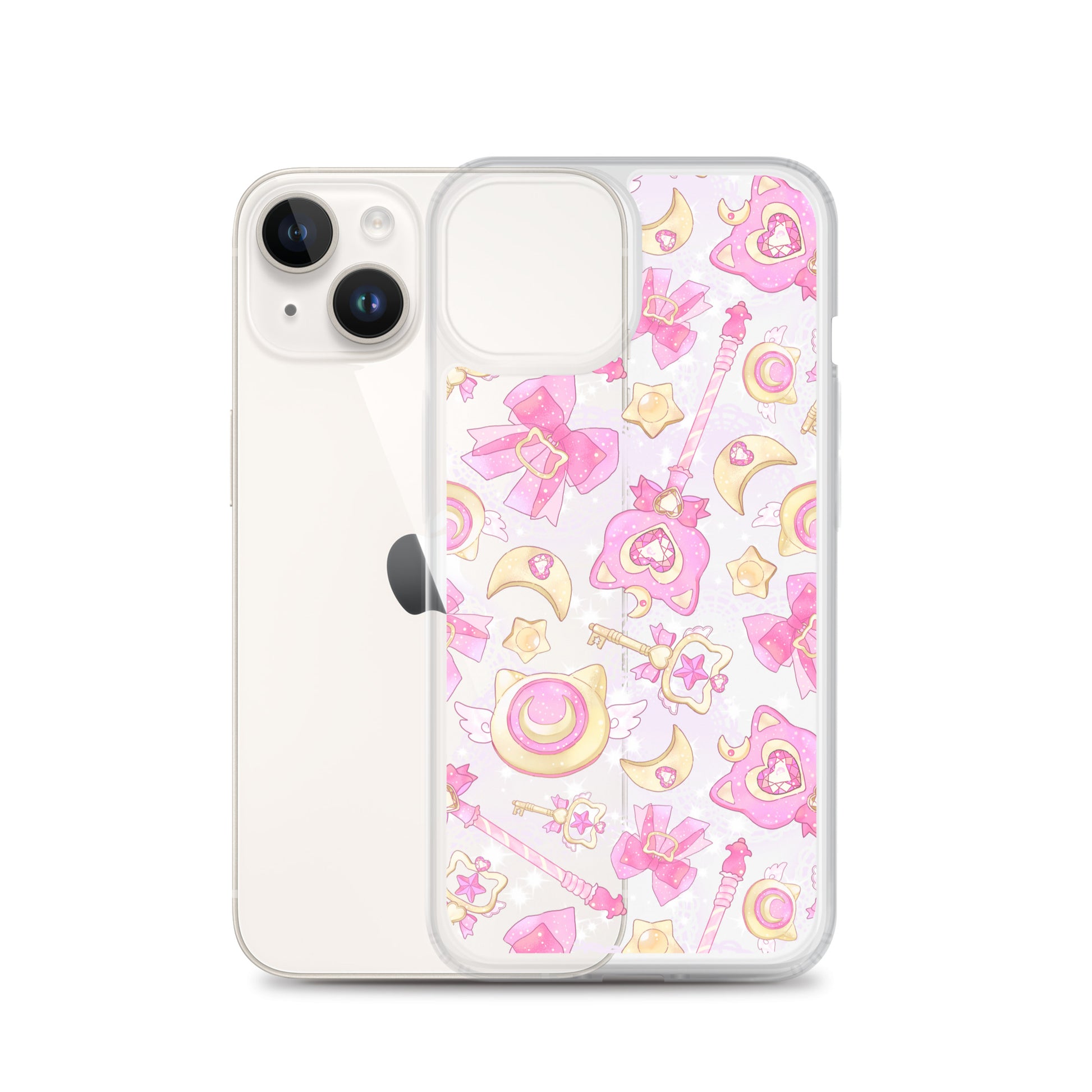 Sleek Magical Girl iPhone® Clear Case with vibrant designs, perfect for protecting your magical gadget.