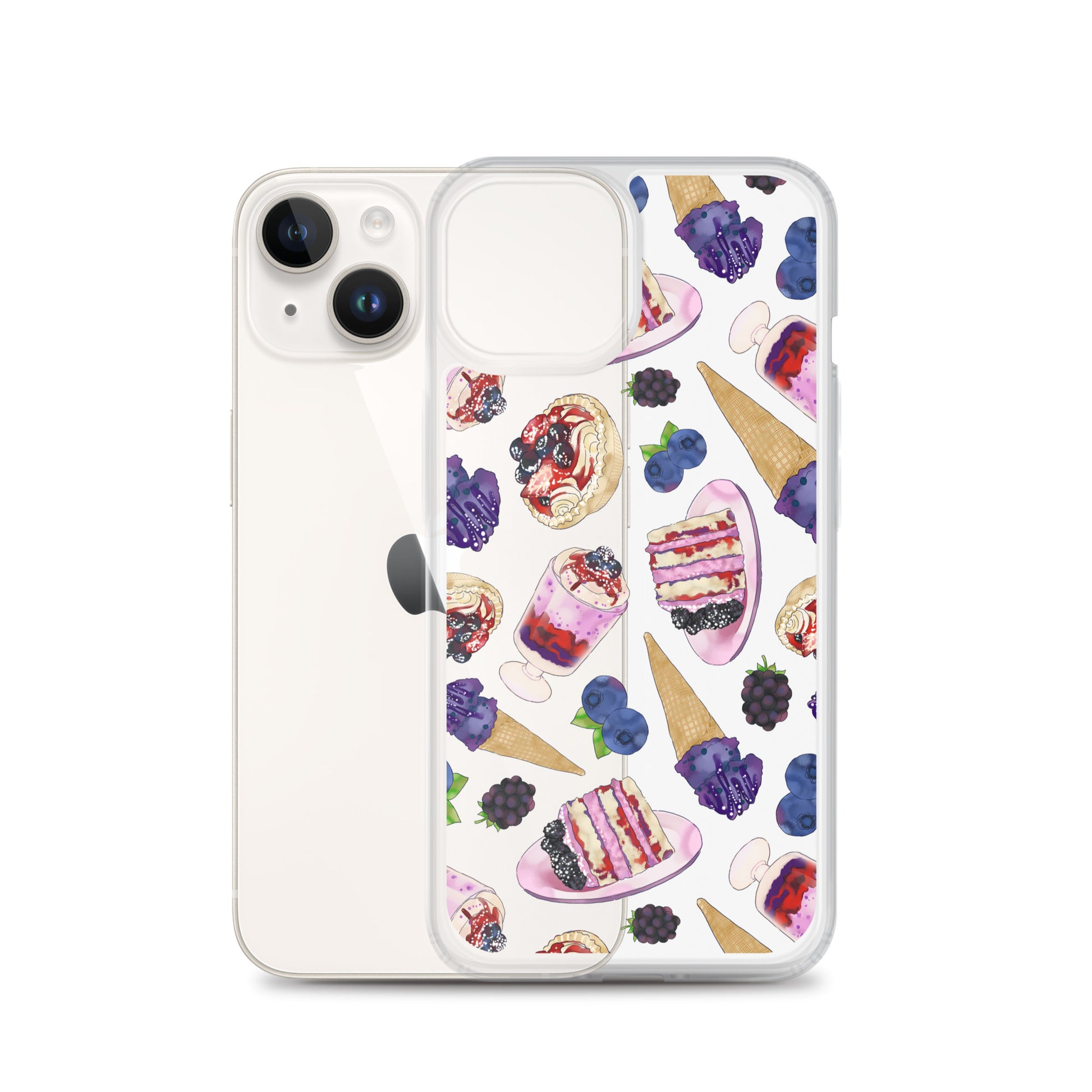 Berry iPhone® Clear Case features a stylish design, protecting your device from scratches and dirt effortlessly.
