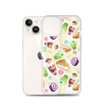 Showcase your style with the Filipino Dessert iPhone® Clear Case featuring delightful ube rolls and halo-halo.