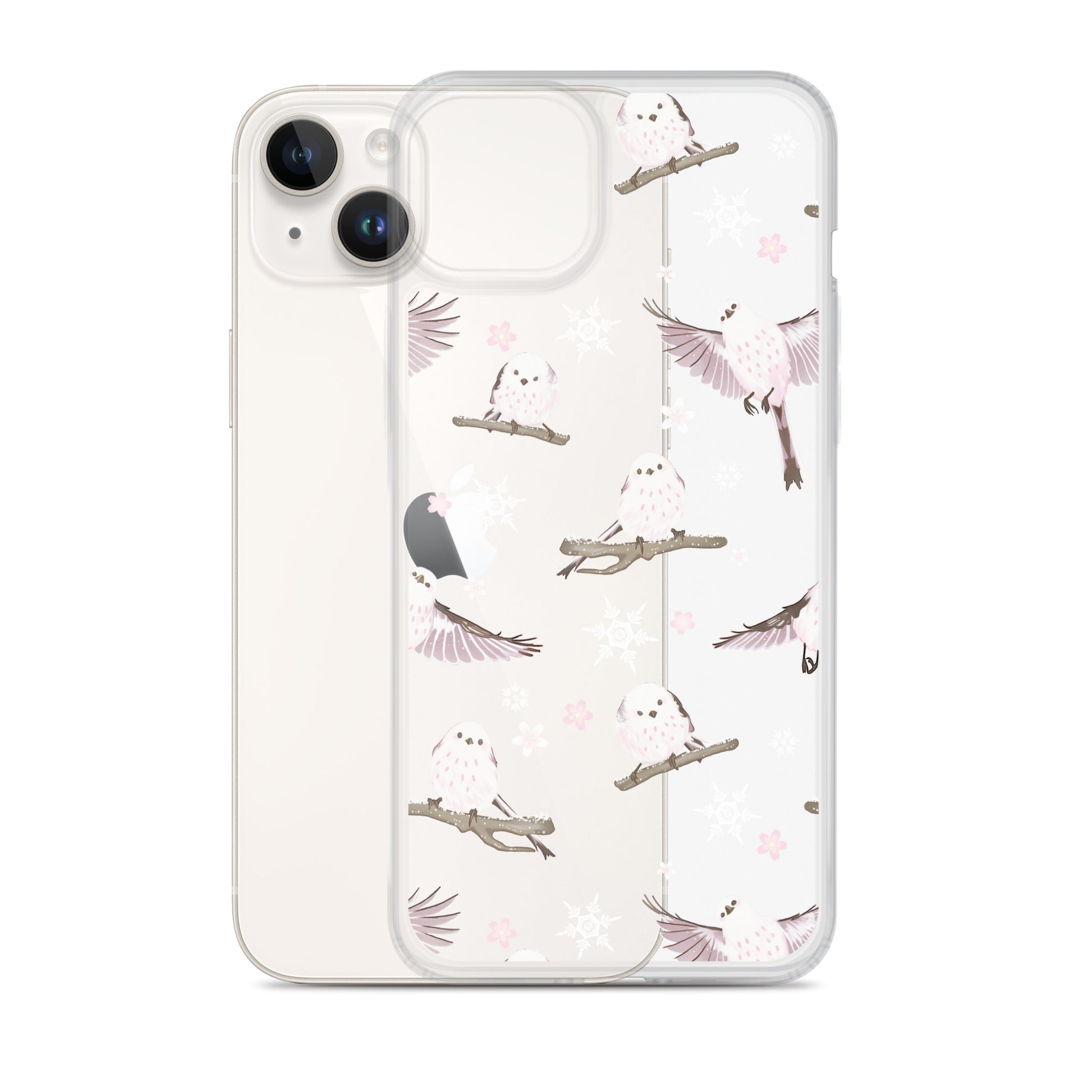 Sleek Snow Bird iPhone® Clear Case offers protection and style with a flexible design and beautiful bird illustrations.