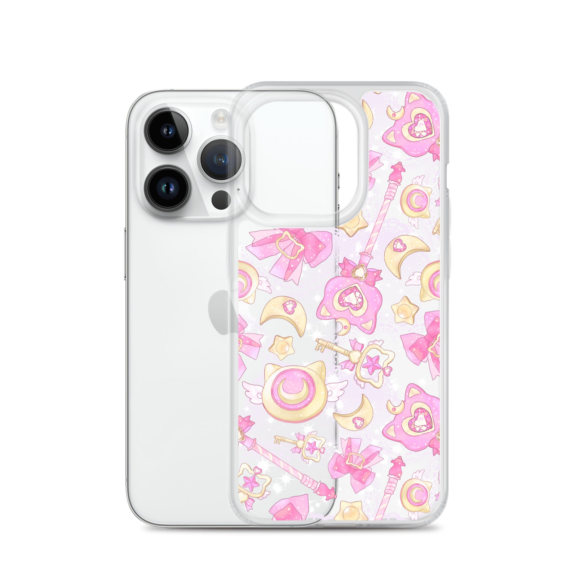 Stylish Magical Girl iPhone® Clear Case showcases colorful designs, perfect for protecting your magical gadgets.