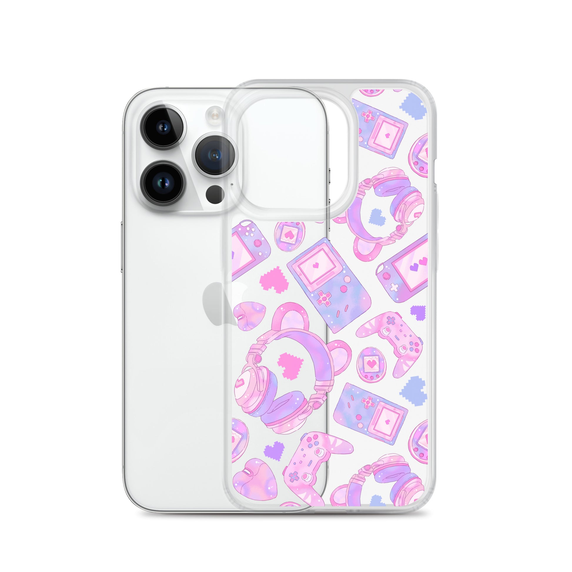 Gamer Girl iPhone® Clear Case features a cute design, protecting your phone from scratches and dust. Perfect for gamers!