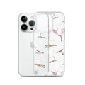 Sleek Snow Bird iPhone® Clear Case features a protective design with a solid back and flexible sides for easy access.