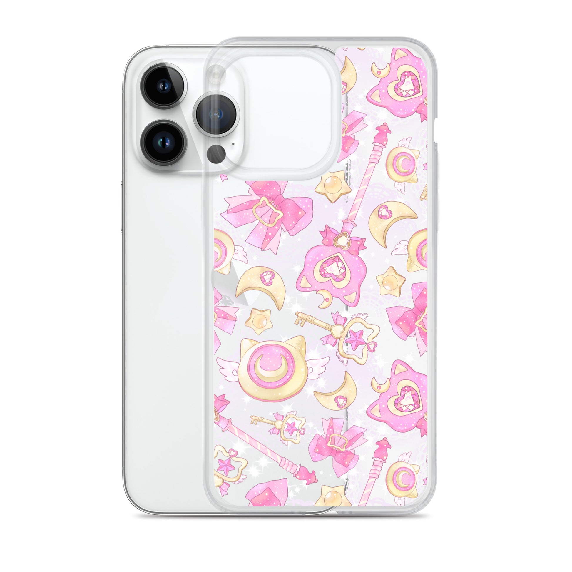 Protect your phone in style with the Magical Girl iPhone® Clear Case featuring enchanting designs.