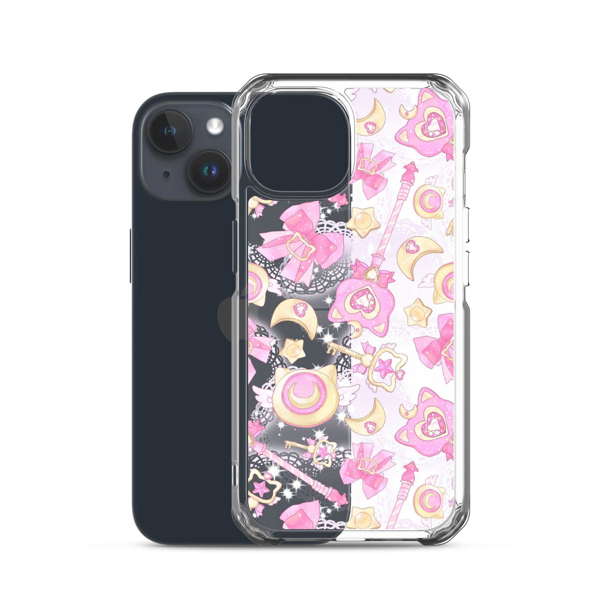 Showcase your style with the Magical Girl iPhone® Clear Case, blending protection and whimsical design perfectly.