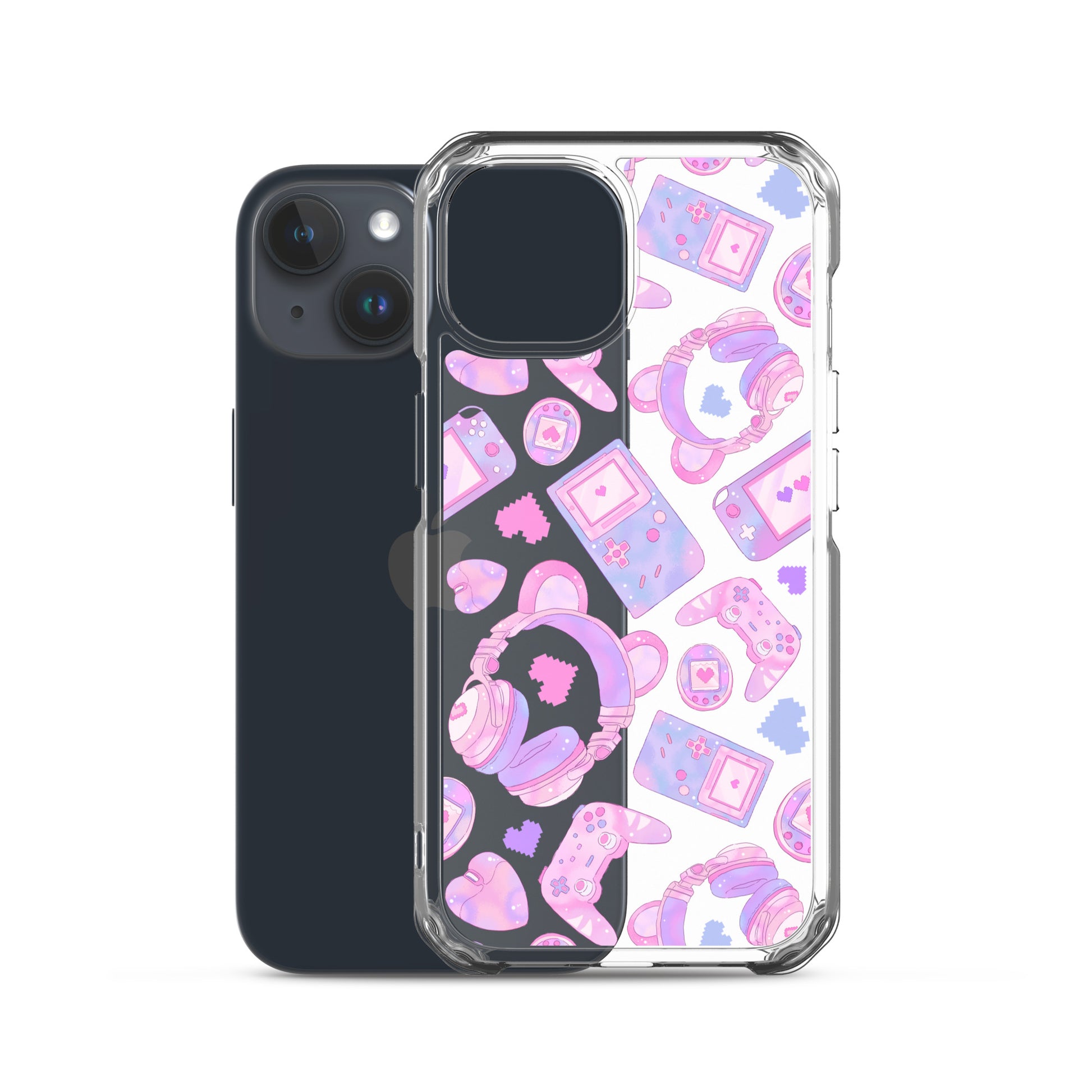 Sleek Gamer Girl iPhone® Clear Case features protective design with vibrant gaming graphics for style and durability.