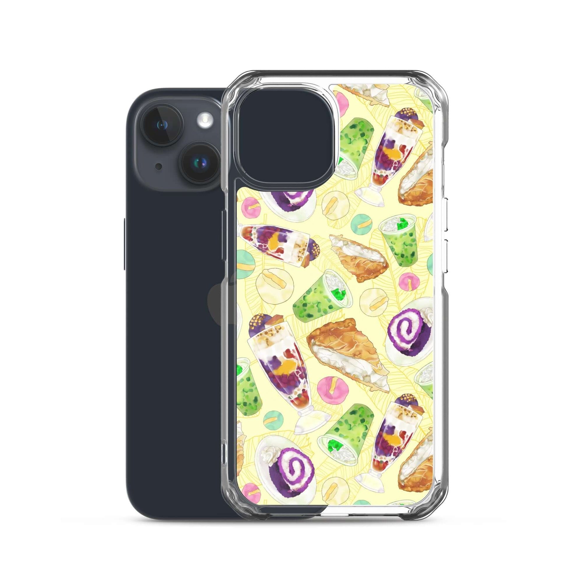 Showcase your love for sweets with the Filipino Dessert iPhone® Clear Case, featuring vibrant ube rolls and halo-halo.