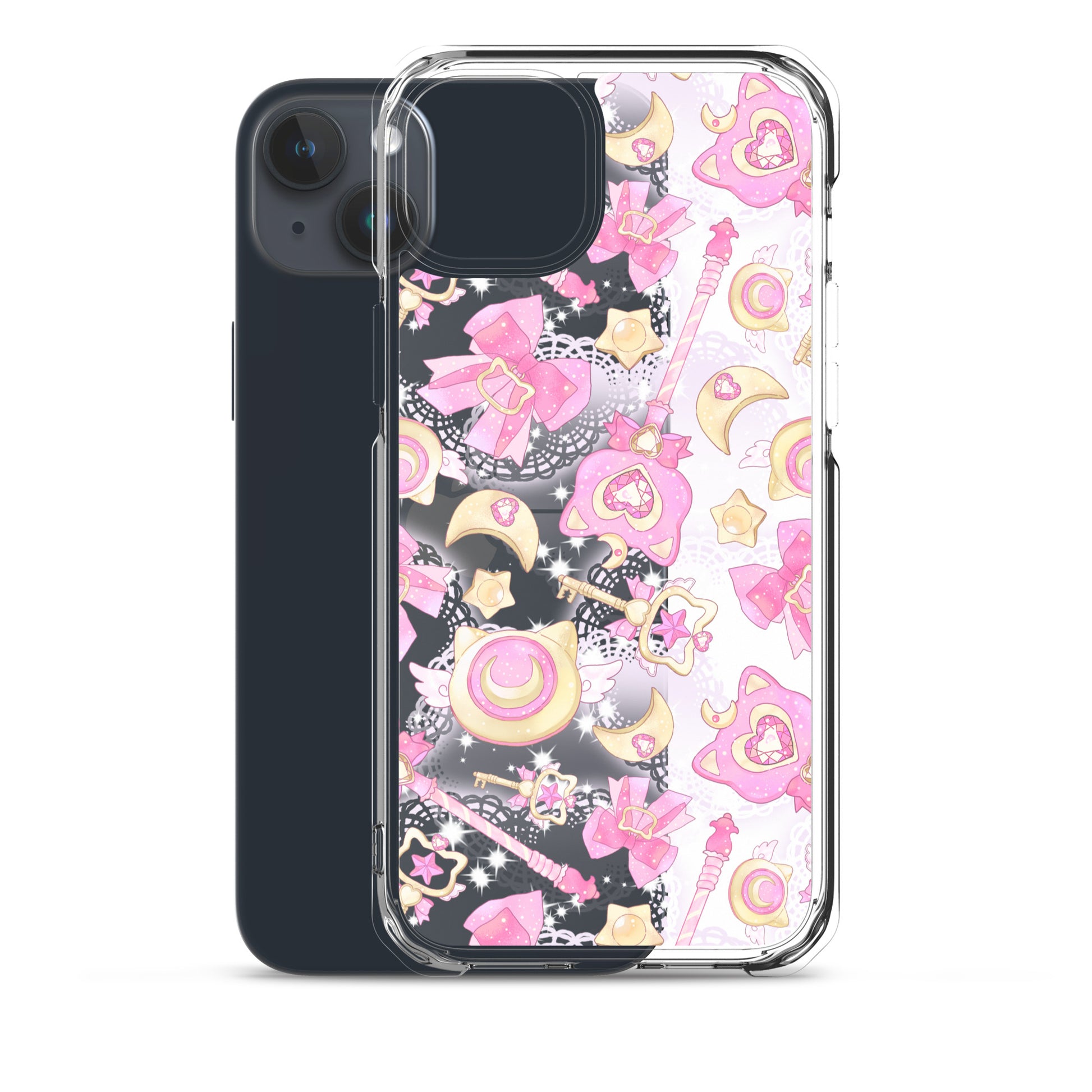 Sleek Magical Girl iPhone® Clear Case featuring whimsical designs to protect your phone in style.
